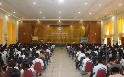 ပြန်ကြားရေးနှင့်ပြည်သူ့ဆက်ဆံရေးဦးစီးဌာနနှင့် နည်းပညာတက္ကသိုလ်(သန်လျင်)စာပေနှင့်အနုပညာသင်းတို့ ပူးပေါင်းကျင်းပသော စာပေဟောပြောပွဲ အခမ်းအနား